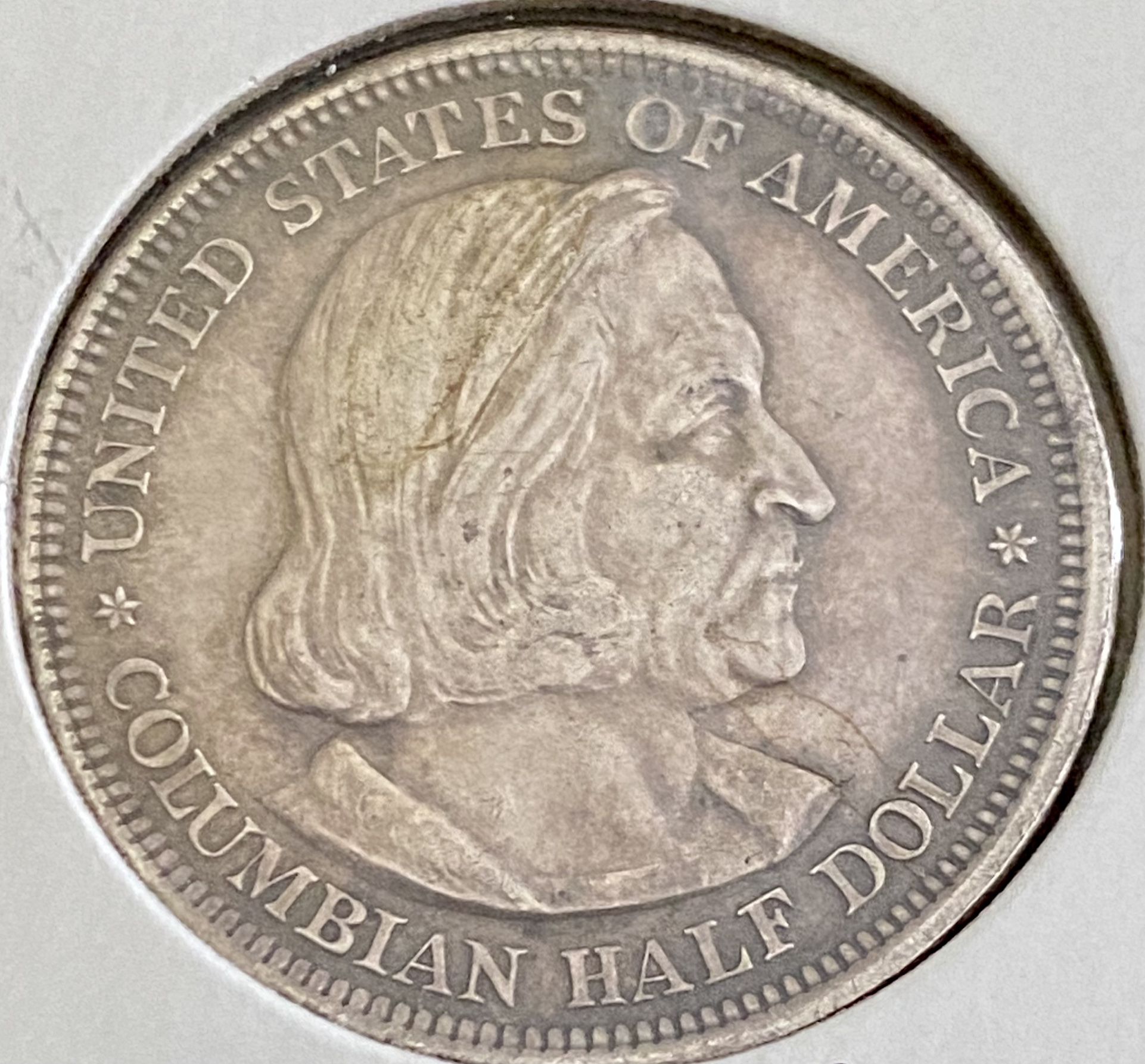 Lot of 2 1893 Columbian Expo  90% Silver Half Dollars 