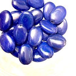 Lot Of 22 18mm Blue Beads Lapis??