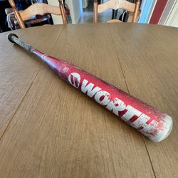 Worth Fast pitch Softball Bat ASA 2004 2 1/4” ISF BPF 1.20 Used