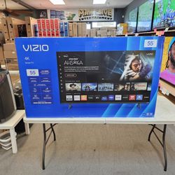 VIZIO 55 INCH UHD V4K55C0801 VOICE SEARCH AIR PLAY BLUETOOTH W/WARRANTY 