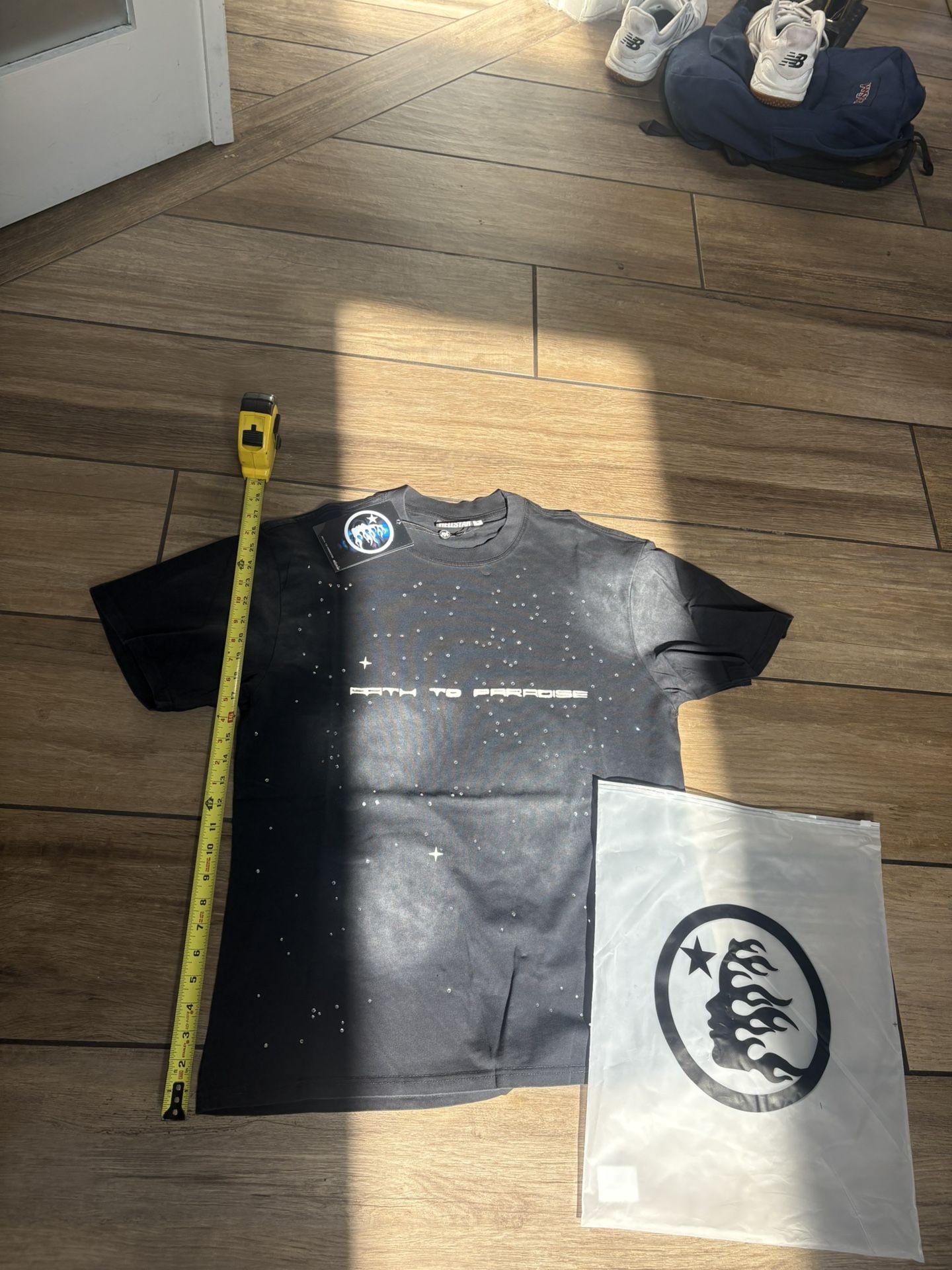 Black And Rhinestone Hellstar Shirt