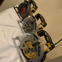 Dewalt Saws FLEXVOLT and XR Saws $120 20 EACH 