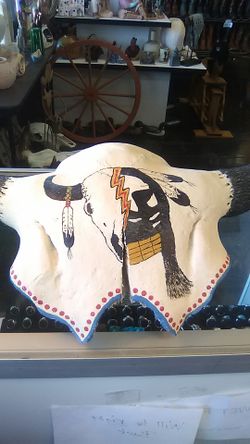Painted Buffalo scull