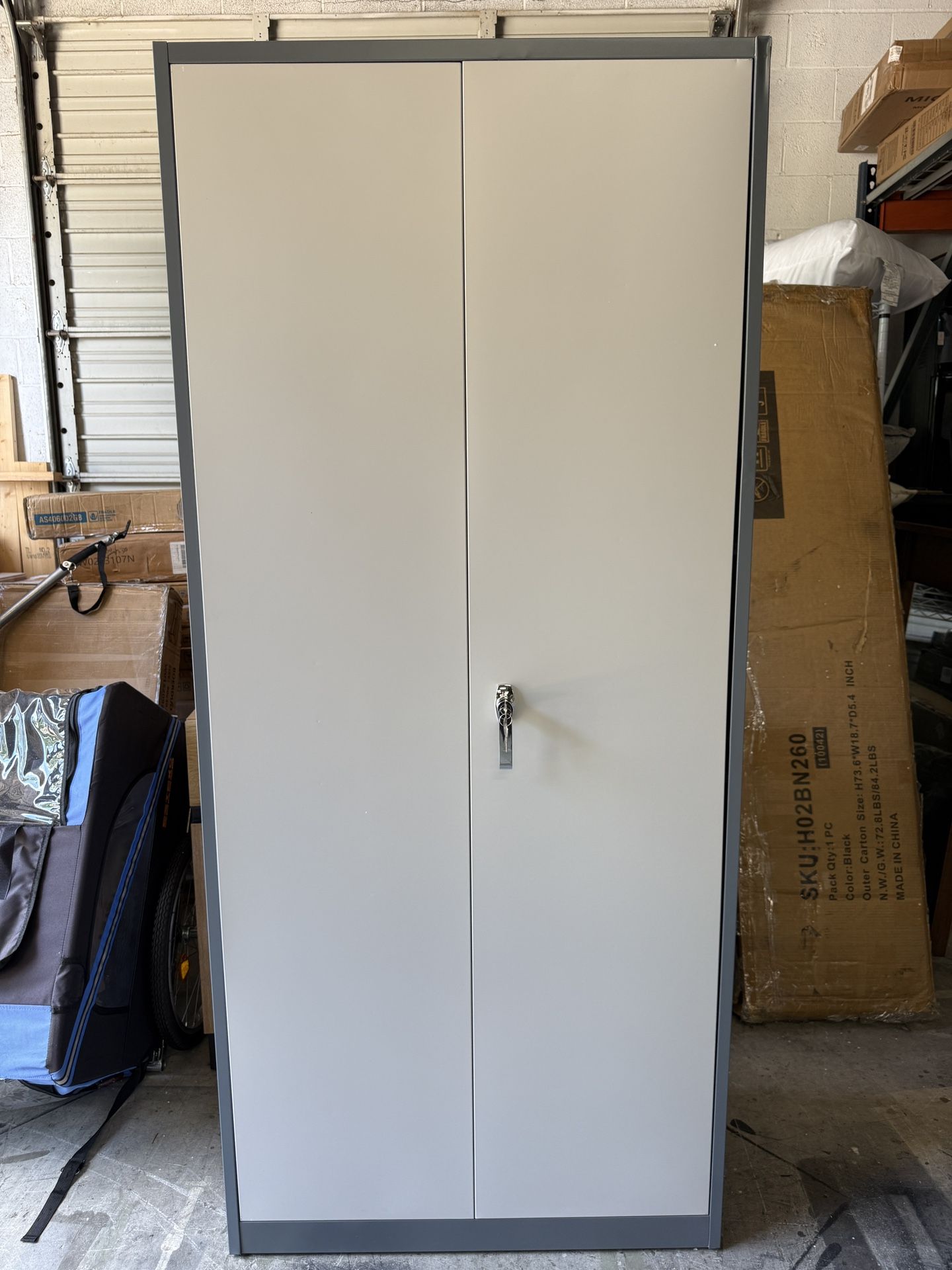 Metal Storage Cabinet,72" Steel Lockable File Cabinet with Locking Doors and Adjustable Shelves,Locking Tool Cabinets for Office,Home,Garage,Gym,Schoo