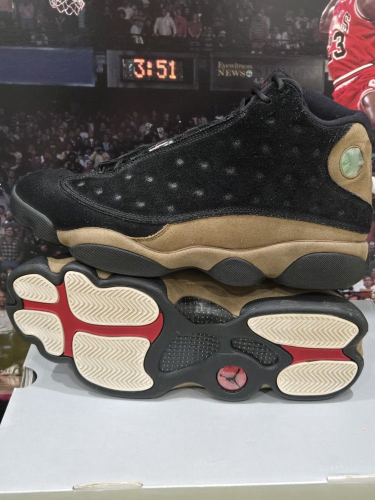 Air Jordan 13 Olive Green Black
