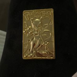 Pokémon MewTwo Gold Playing Bar Nintendo 