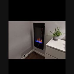 LOW PRICE MOVING- $600 RETAIL BEAUTIFUL WALL FIRE PLACE 
