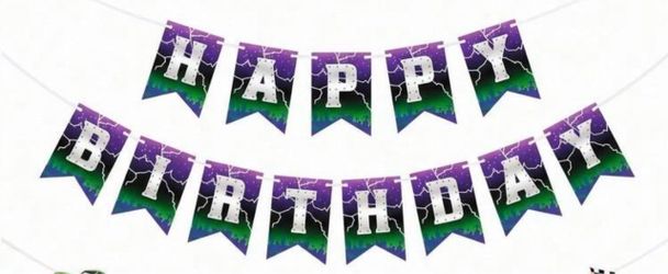 Happy Birthday Party Banner Monster Jam