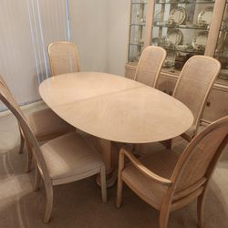 Dining Table, Chairs, China Cabinet