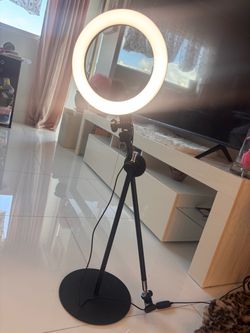 Ring Light with Phone Holder and Stand Adjustable Light Temperature
