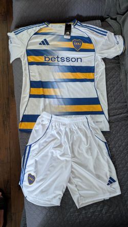 BOCA JUNIORS JERSEY PLUS SHORT SIZE LARGE