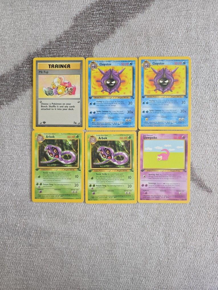 Pokemon Fossil 1st Edition