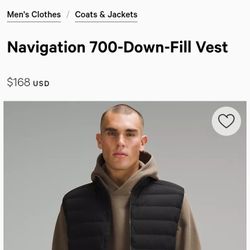 Lululemon Navigation Down Vest