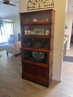 Oak barrister Style Cabinet
