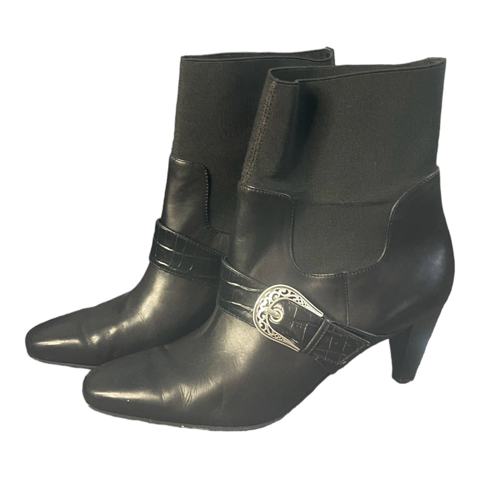   Brighton Rosita Women’s 8.5 Black Leather Boots