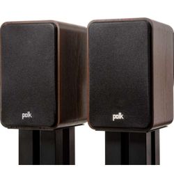 Polk Audio ES20 Signature Elite Bookshelf Brown Speaker 2 Pair Box 