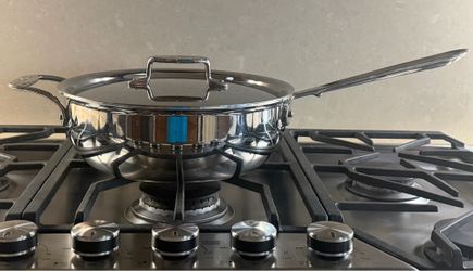 All-Clad D5 Stainless Steel 4-Quart Sauté Pan with Lid