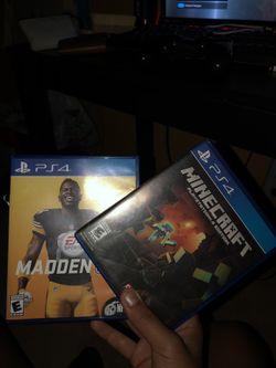 Ps4 games madden 19 ,Minecraft