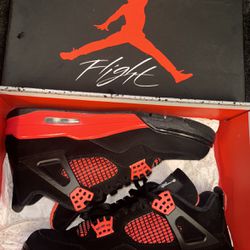 VNDS Jordan 4 Red Thunder Size 8.5 0g All, Last Sale On Stock X Was $426