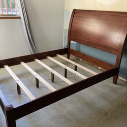 Pottery Barn sleigh bed frame (Queen)