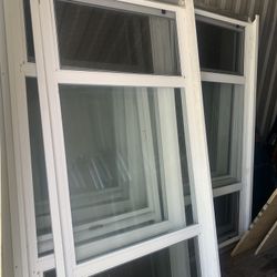 Windows White Top Pull’s Up And Down Bottom Pulls Out 