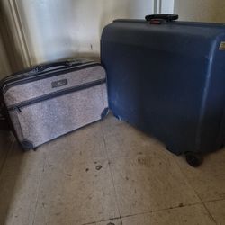  2 suitcases.