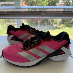 Adidas Adizero Ubersonic 5 Men's Tennis Court Shoes JQ2901 Pink/Black Size 9
