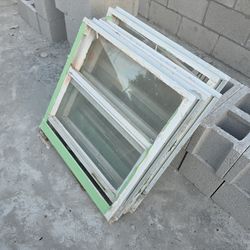 Small bathroom windows 25 1/2  x 25 inches