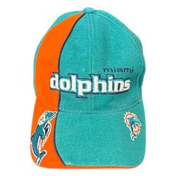 Miami Dolphins Embroidered Adjustable Hat Cap NFL Pro Line Football One Size