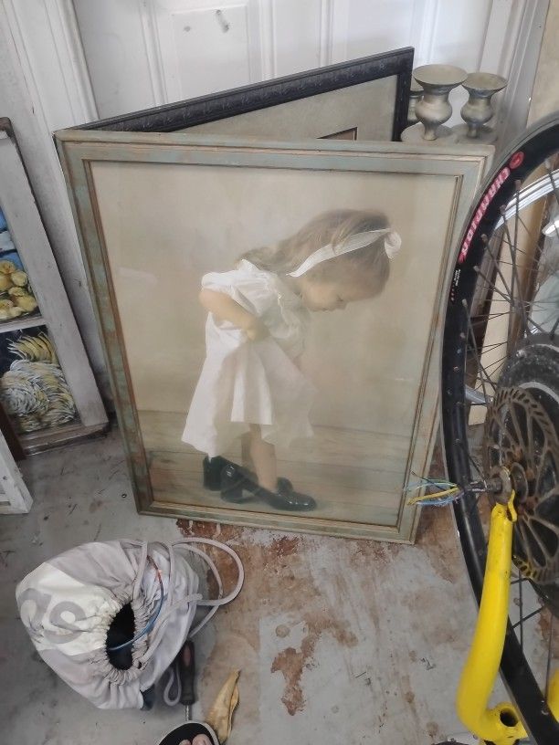 Little Girl Photo High Heels Framed