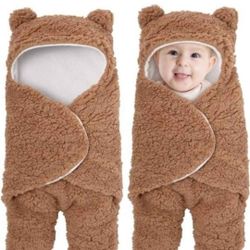 Baby Bear Swaddle Blanket Wrap (Great Condition, super soft)