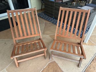 Teak chairs
