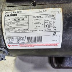 CENTURY  MOTOR,4HP,230VOLT, 2 SPEED,