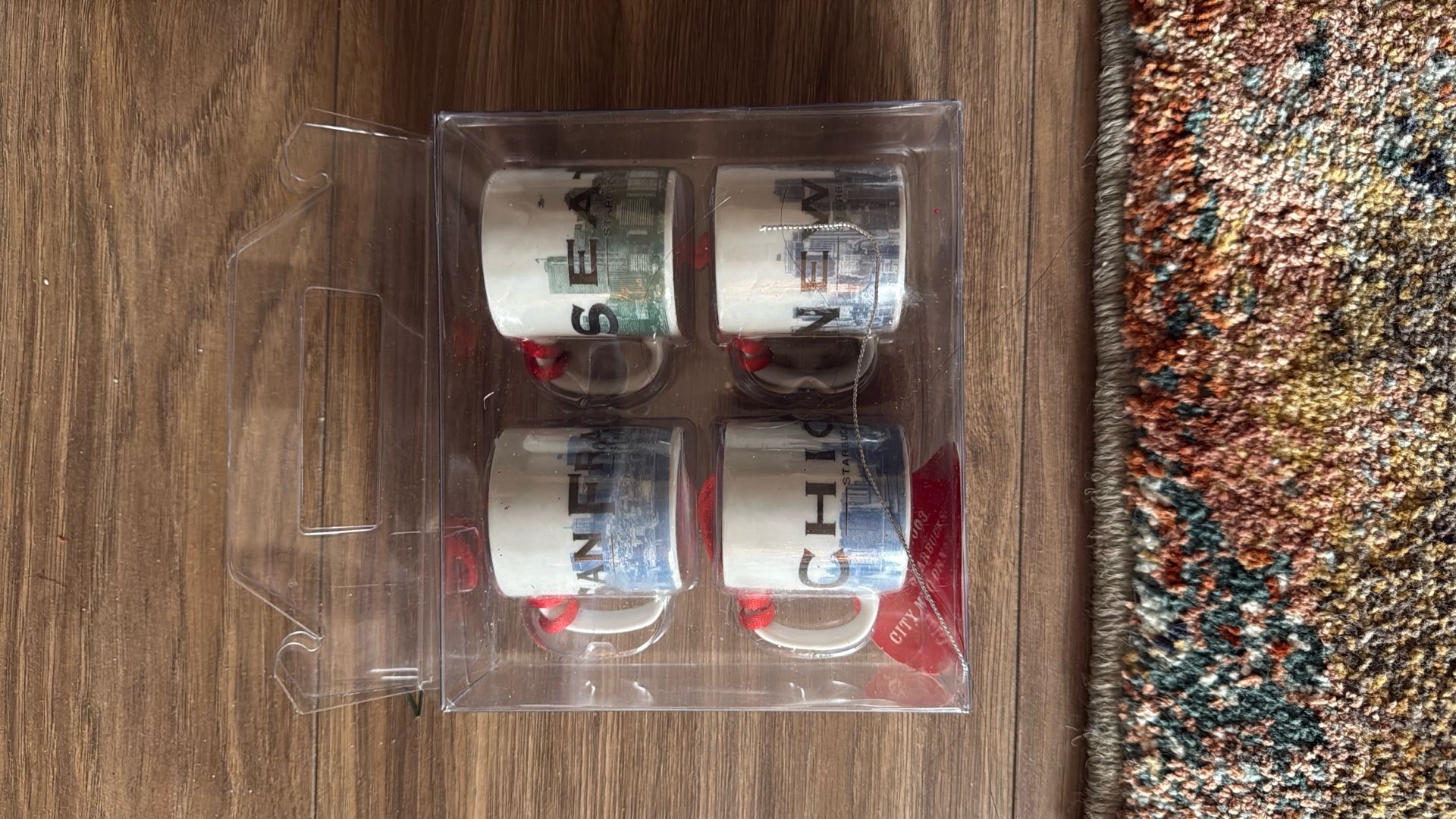 Starbucks Xmas Ornaments Set Of 4