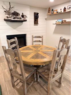 Rustic dining table