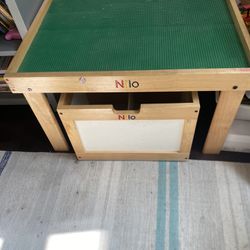 Nilo Kids Lego Play Table With Storage 