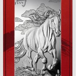 2026 PAMP 10 oz Silver Bar - Year of the Horse - The Lunar Legend Series
