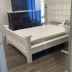 Full Size Bed Frame + Mattress – Good Condition – 