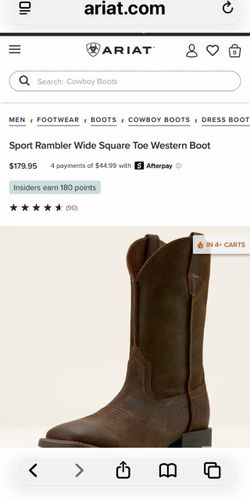 Ariat boots men’s 10d