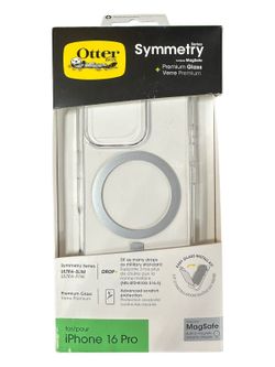 New iPhone 16 Pro Otterbox Symmetry MagSafe Clear Case + Screen Protector