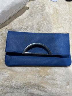 Blue Clutch Handbag