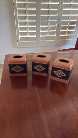 3 Southwestern Style Tissue Box Covers