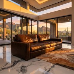 Free Delivery Restoration Hardware Leather Couch 