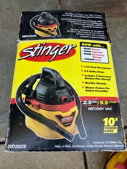 Stinger 2.5 wet/dry vac
