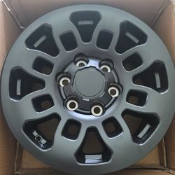 Set Of 4 Open Box TRD Style Pro Gloss Black 6-Lug Wheels; 16x7; 13mm Offset