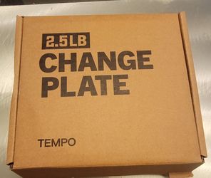 New Qty 2 TEMPO Olympic Change Plates (2.5 lb each) Color Yellow Exercise Shelf