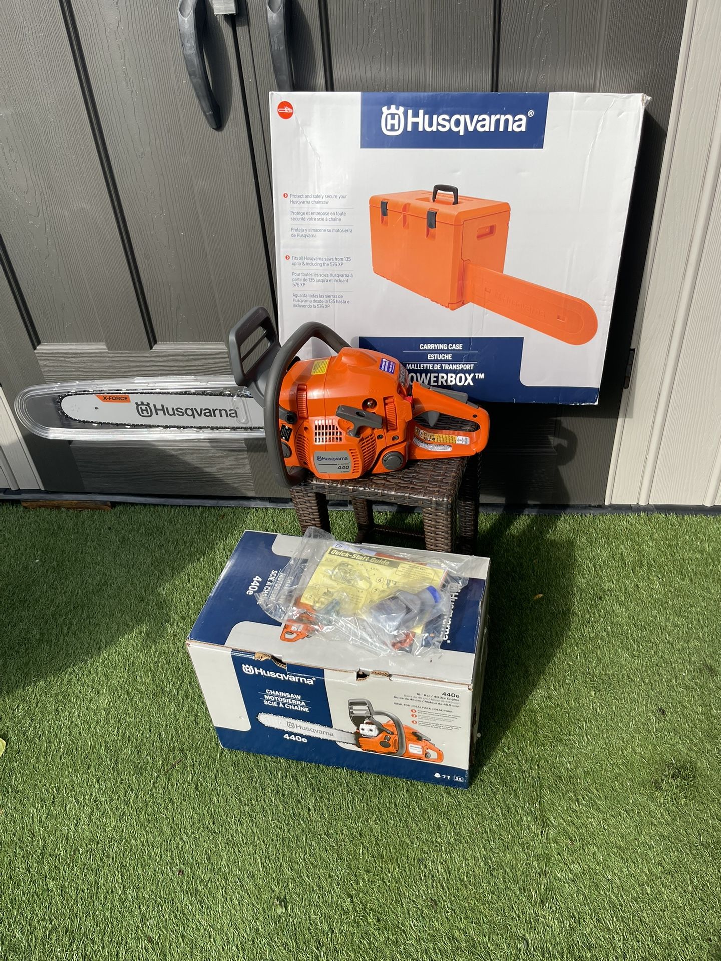 New Chainsaw Husgvarna With  Case  $320  For Both