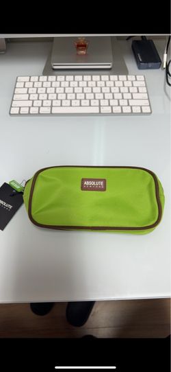 Absolute New York Green Microfiber Makeup Bag