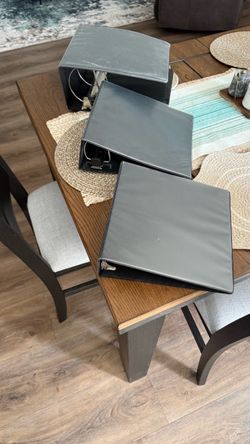 3 Ring binders (3 large ones for one price)