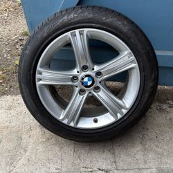 4 Brand New Tires On Good Condition BMW Rims 